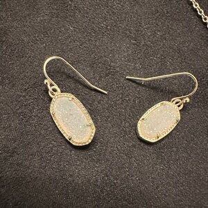 Kendra Scott Iridescent Drusy and Gold Lee Earrings